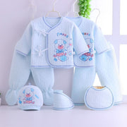 Infant Clothes Quilted Three Layer Thermal Underwear