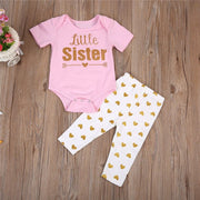 Letter Sisters Infant Two-piece Set