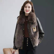 Artificial Fur Coat Cold-proof Warm Thick Fur Collar Design Sense