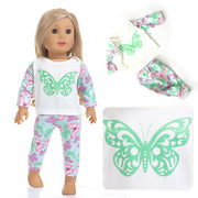 Doll Pajama Set American Girl Shaf Doll Clothes